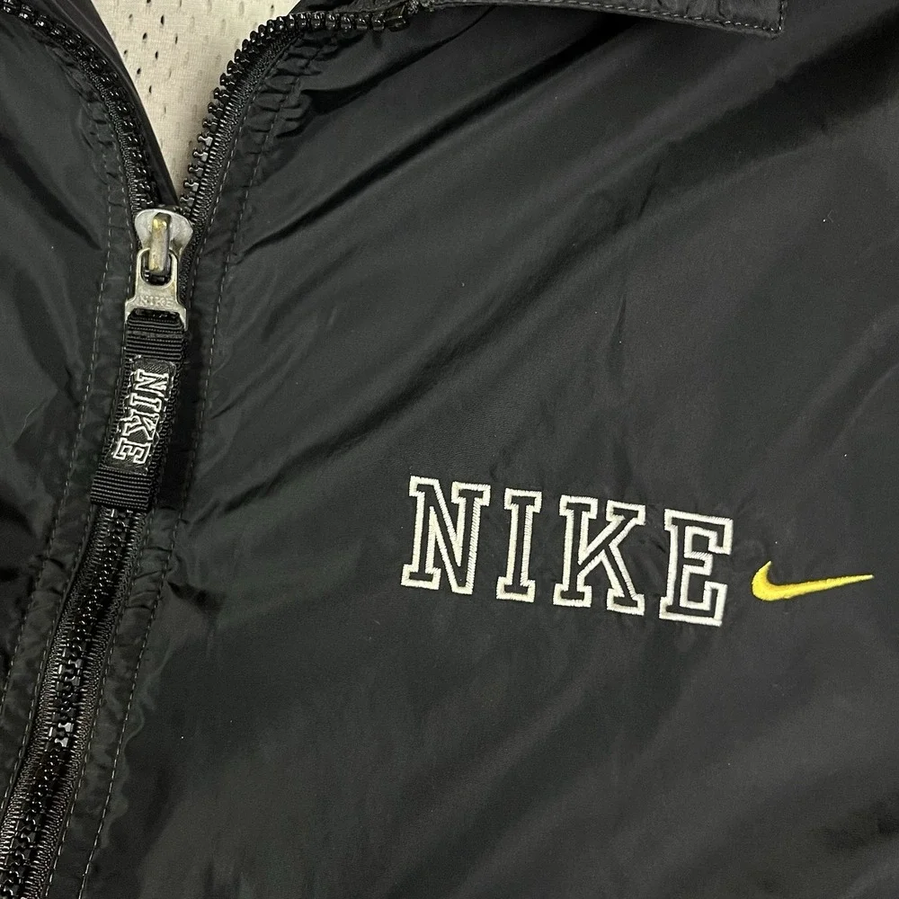 VTG 90s Nike Jacket Youth Boys Size L (14-16) Full‎ Zip Mesh Lined Windbreaker